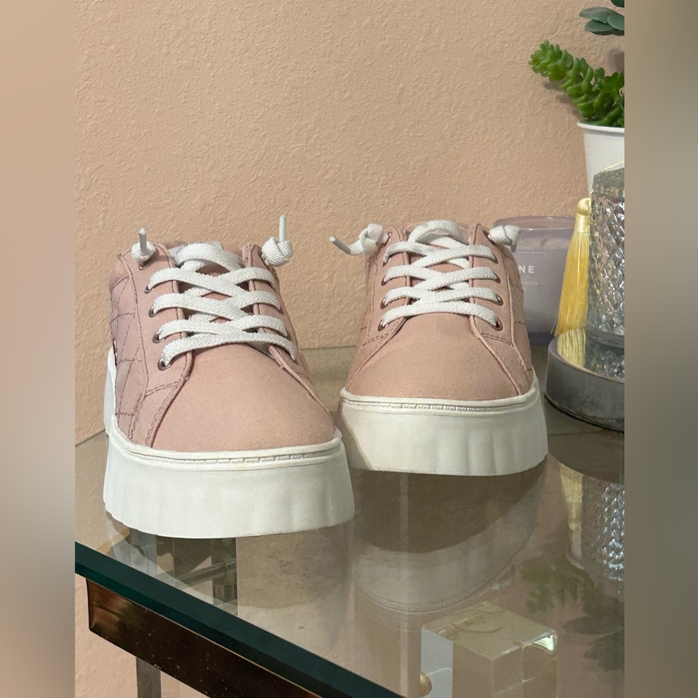 Roxy Blush Pink Chunky Platform Sneakers Size 10 - Picture 13 of 16